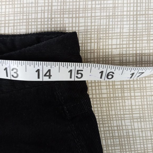 Marks & Spencer Collection Ankle Grazer Corduroy Pants Women's USA Size 6 Black - Picture 10 of 12